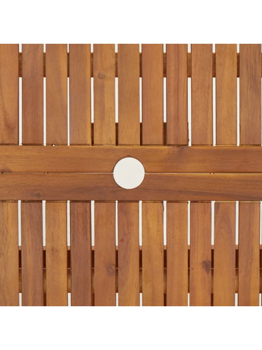 Sulankstomas sodo stalas, 90x75cm, akacijos medienos masyvas