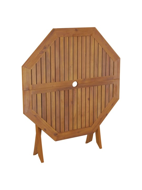 Sulankstomas sodo stalas, 90x75cm, akacijos medienos masyvas