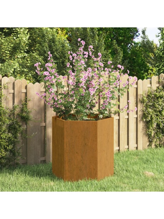 Lovelis, rūdžių spalvos, 40x40x45cm, Corten plienas