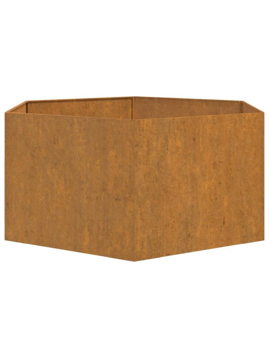 Lovelis, rūdžių spalvos, 90x90x45cm, Corten plienas