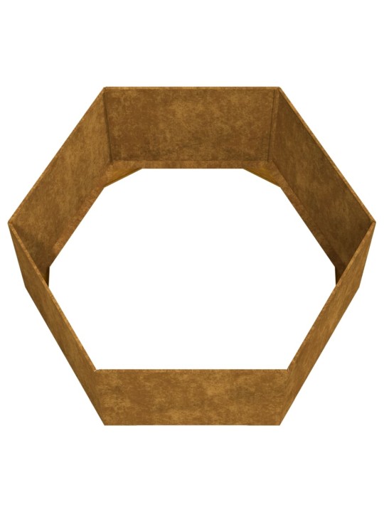Lovelis, rūdžių spalvos, 90x90x45cm, Corten plienas