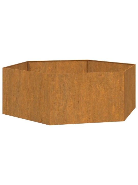 Lovelis, rūdžių spalvos, 138x120x45 cm, Corten plienas