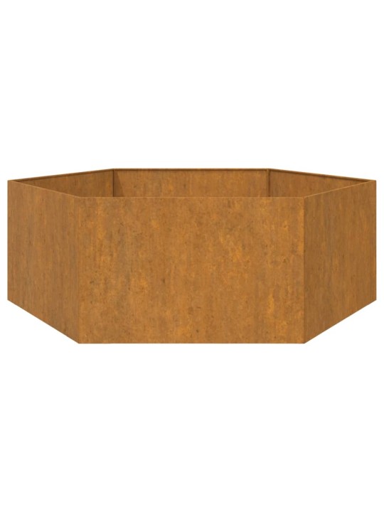 Lovelis, rūdžių spalvos, 138x120x45 cm, Corten plienas