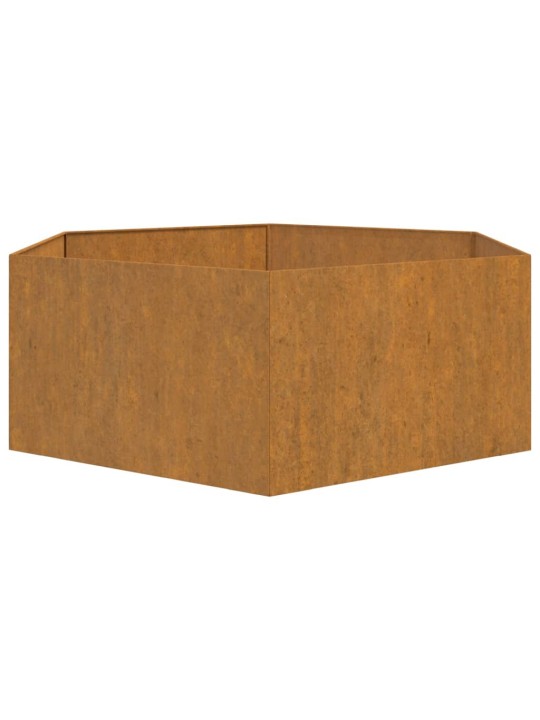 Lovelis, rūdžių spalvos, 138x120x45 cm, Corten plienas