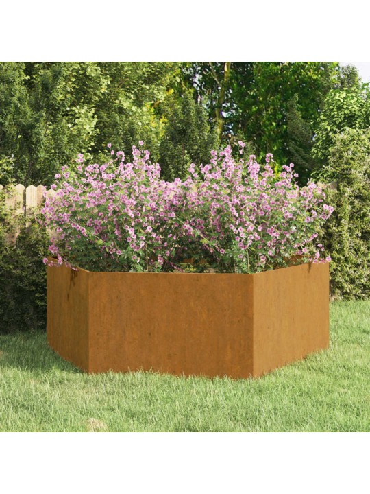 Lovelis, rūdžių spalvos, 138x120x45 cm, Corten plienas
