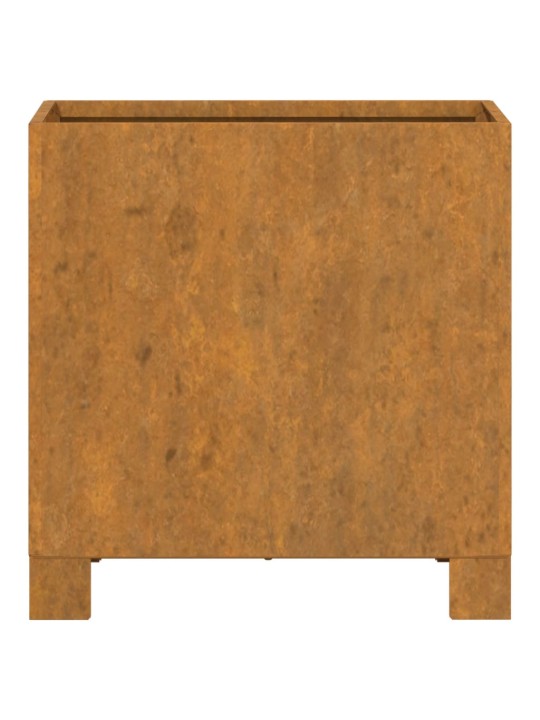 Lovelis su kojelėmis, rūdžių, 32x30x33cm, Corten plienas