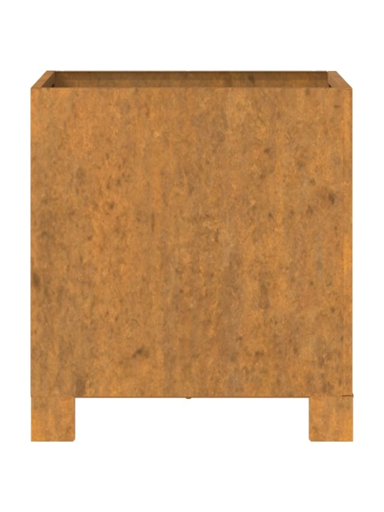 Lovelis su kojelėmis, rūdžių, 32x30x33cm, Corten plienas