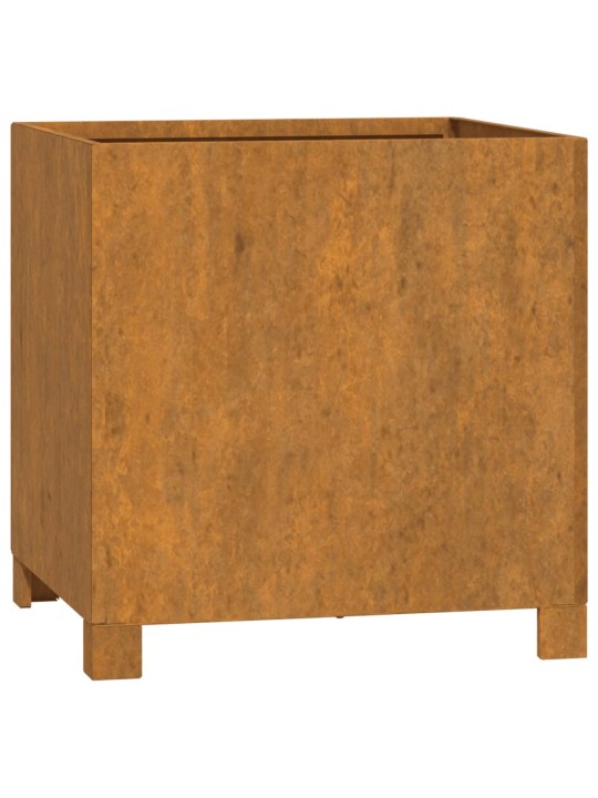 Lovelis su kojelėmis, rūdžių, 42x40x43cm, Corten plienas