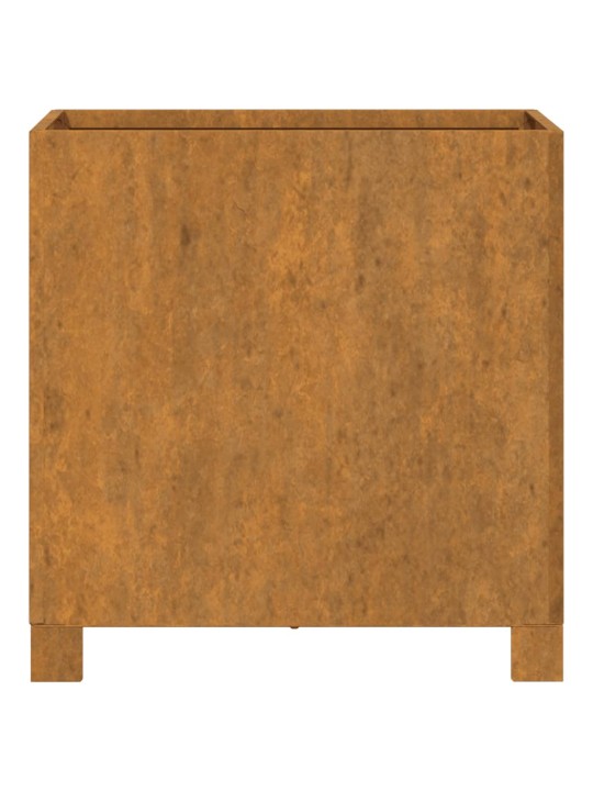 Lovelis su kojelėmis, rūdžių, 42x40x43cm, Corten plienas