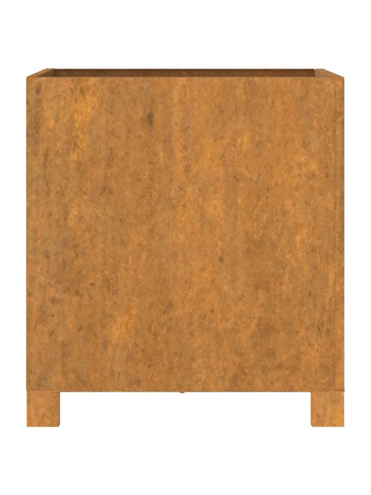Lovelis su kojelėmis, rūdžių, 42x40x43cm, Corten plienas