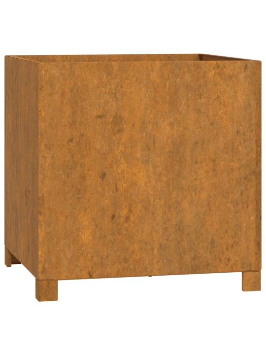 Lovelis su kojelėmis, rūdžių, 49x47x50cm, Corten plienas