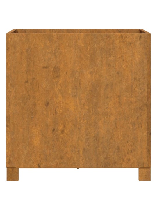 Lovelis su kojelėmis, rūdžių, 49x47x50cm, Corten plienas