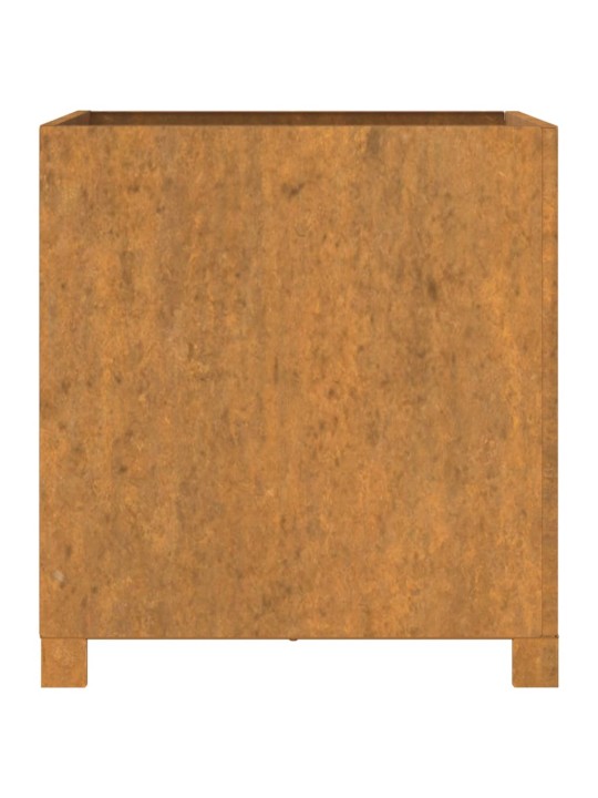 Lovelis su kojelėmis, rūdžių, 49x47x50cm, Corten plienas