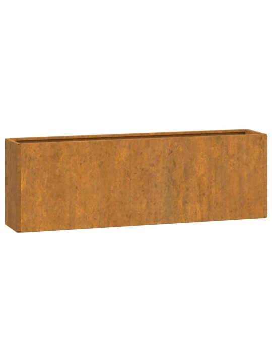 Sieniniai loveliai, 2vnt., rūdžių, 53x10x17cm, Corten plienas
