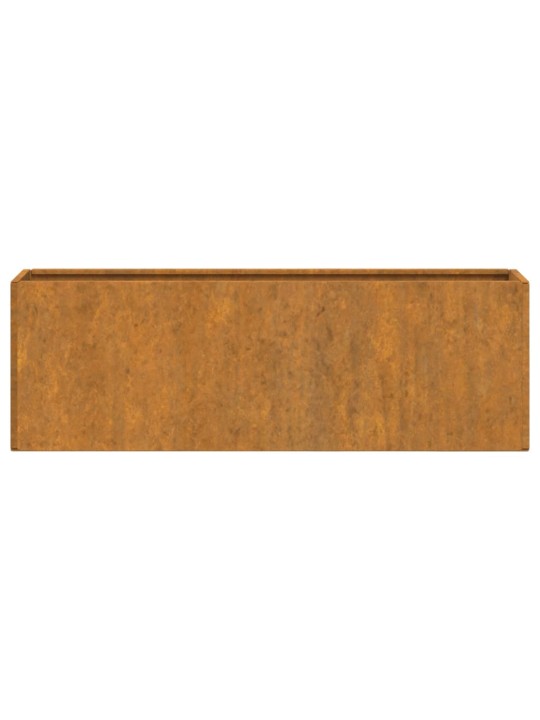 Sieniniai loveliai, 2vnt., rūdžių, 53x10x17cm, Corten plienas
