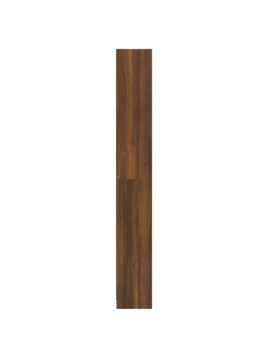 Spintelė knygoms, 5 aukštų, ruda ąžuolo, 40x24x175cm, mediena