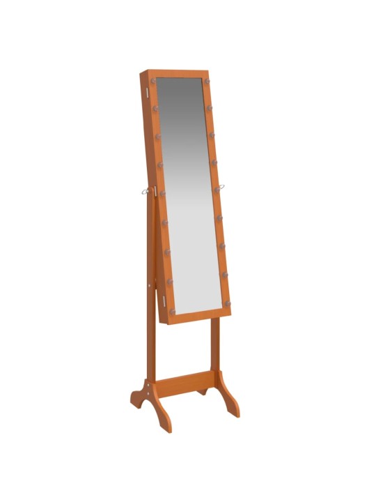 Laisvai pastatomas veidrodis su LED, 34x37x146cm