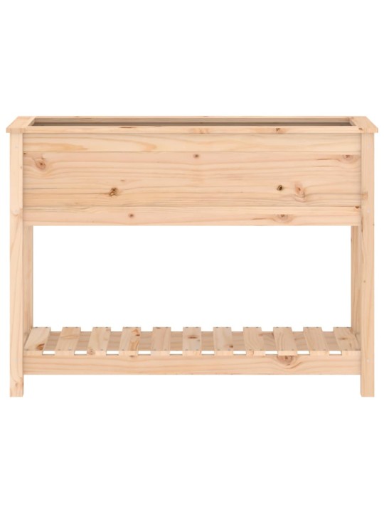 Lovelis su lentyna, 111,5x34,5x81cm, pušies medienos masyvas
