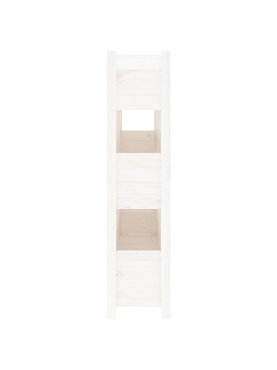 Lovelis, baltas, 112x25x104,5cm, pušies medienos masyvas