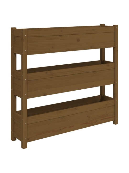 Lovelis, medaus rudas, 112x25x104,5cm, pušies medienos masyvas