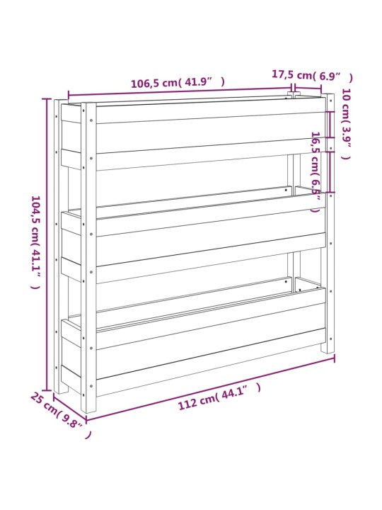 Lovelis, medaus rudas, 112x25x104,5cm, pušies medienos masyvas