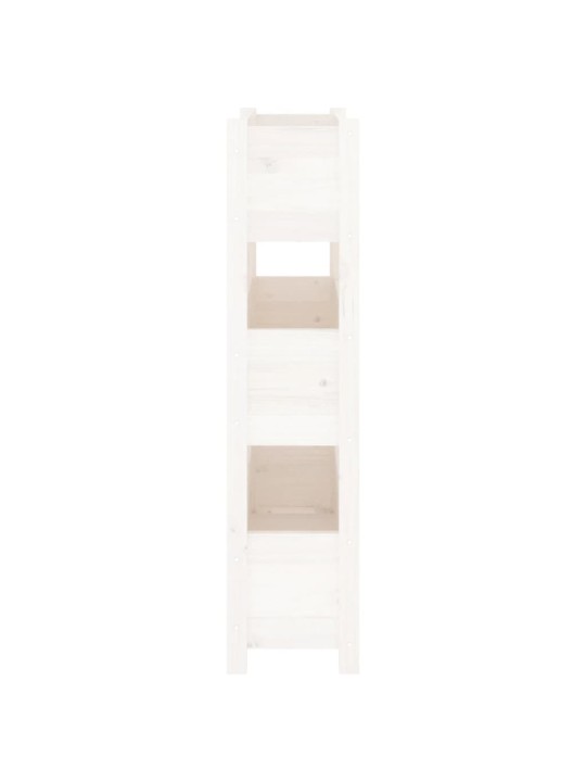 Lovelis, baltas, 77x25x104,5cm, pušies medienos masyvas