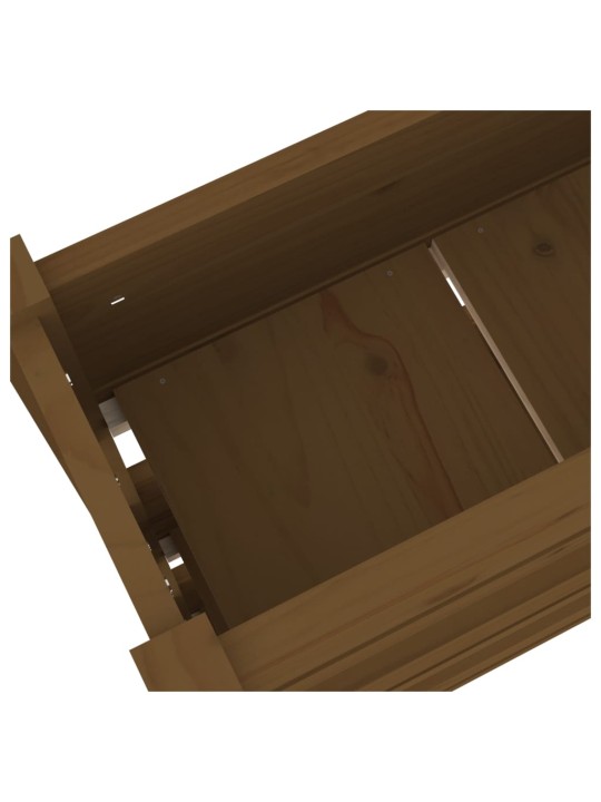 Lovelis, medaus rudas, 77x25x104,5cm, pušies medienos masyvas