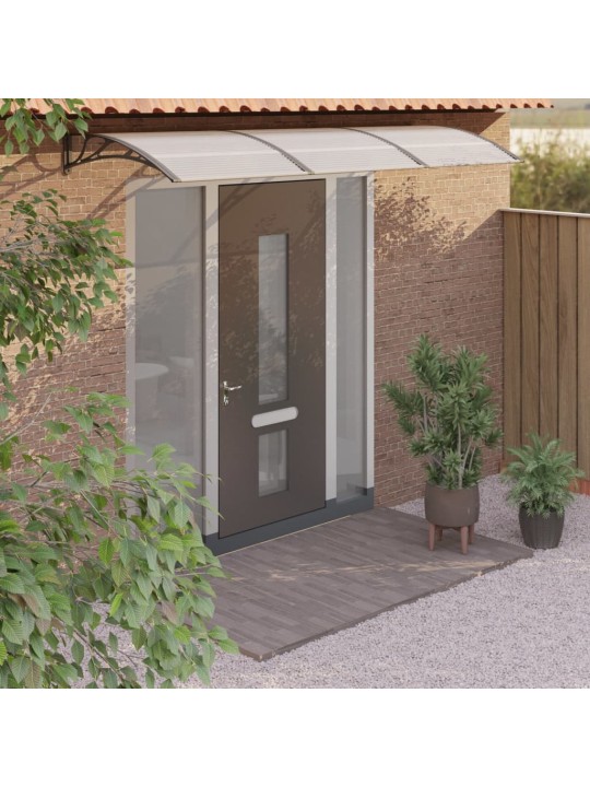 Stogelis durims, juodos spalvos, 300x100cm, polikarbonatas