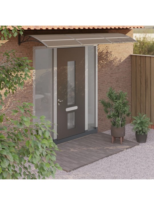 Stogelis durims, juodos spalvos, 300x100cm, polikarbonatas