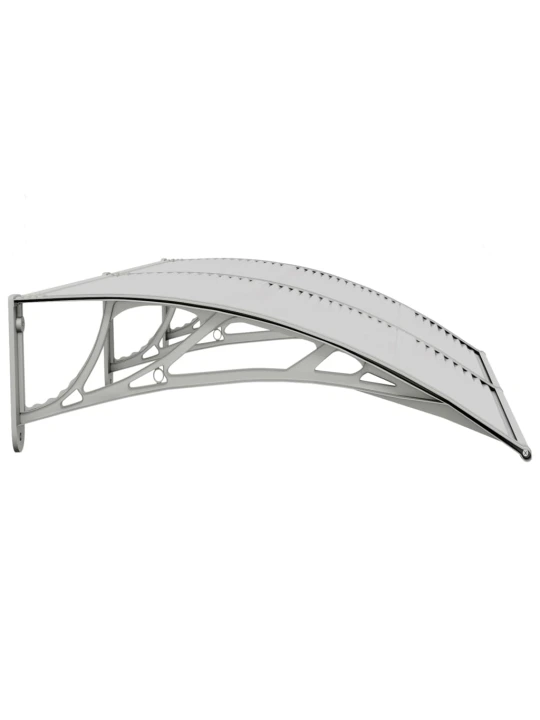 Stogelis durims, pilkos spalvos, 150x80cm, polikarbonatas