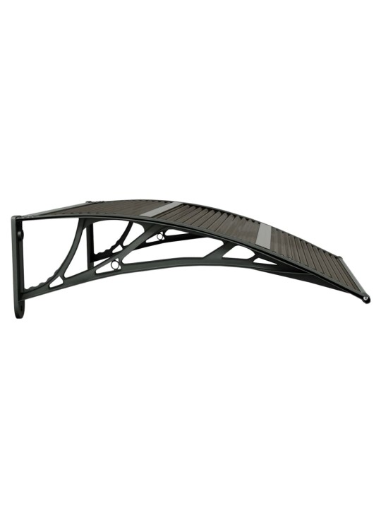 Stogelis durims, juodos spalvos, 80x80cm, polikarbonatas