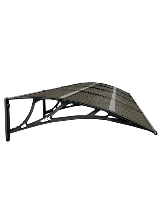 Stogelis durims, juodos spalvos, 350x80cm, polikarbonatas