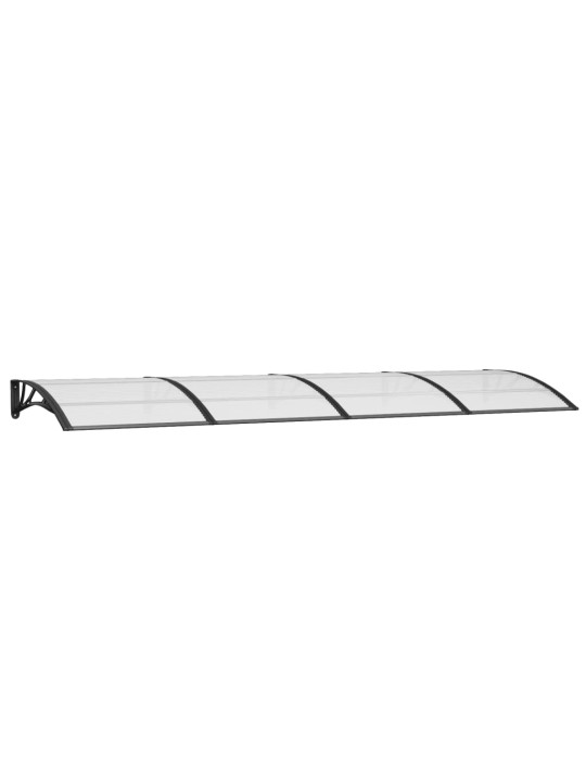 Stogelis durims, juodos spalvos, 350x100cm, polikarbonatas