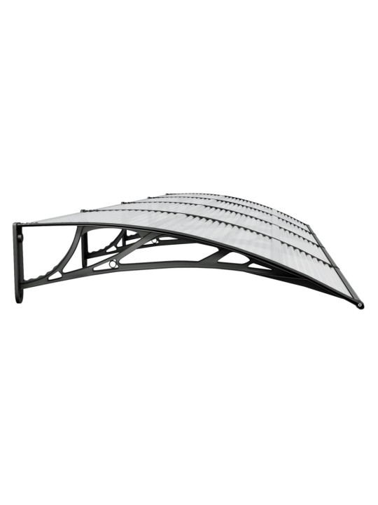 Stogelis durims, juodos spalvos, 350x100cm, polikarbonatas