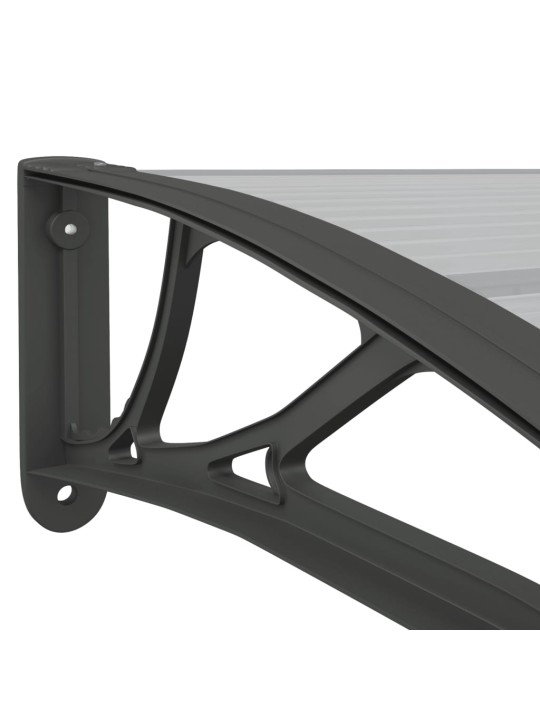Stogelis durims, juodos spalvos, 350x100cm, polikarbonatas