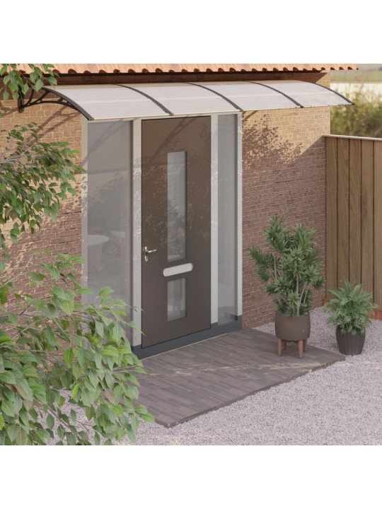 Stogelis durims, juodos spalvos, 350x100cm, polikarbonatas
