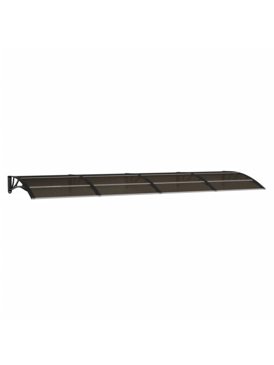 Stogelis durims, juodos spalvos, 350x100cm, polikarbonatas
