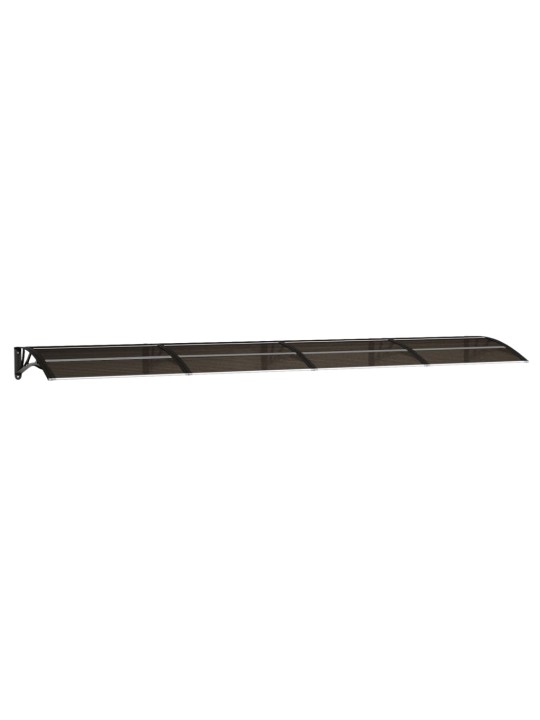 Stogelis durims, juodos spalvos, 400x80cm, polikarbonatas
