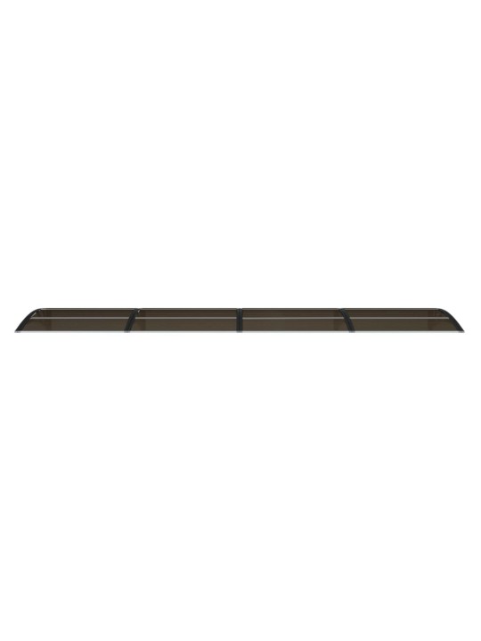 Stogelis durims, juodos spalvos, 400x80cm, polikarbonatas