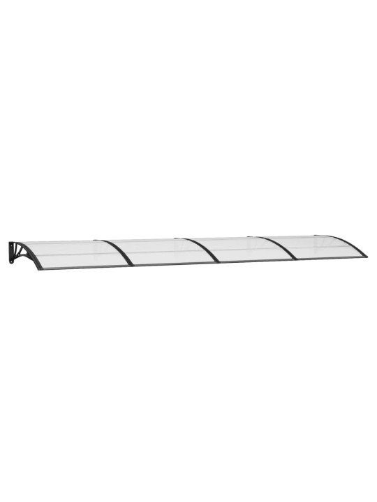 Stogelis durims, juodos spalvos, 400x100cm, polikarbonatas