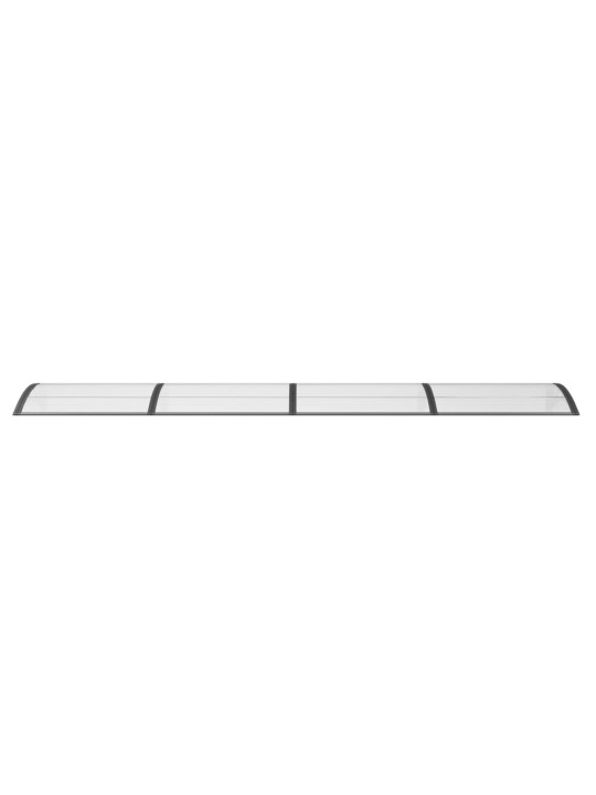 Stogelis durims, juodos spalvos, 400x100cm, polikarbonatas
