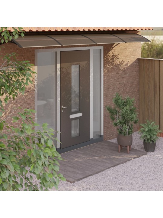Stogelis durims, juodos spalvos, 400x100cm, polikarbonatas