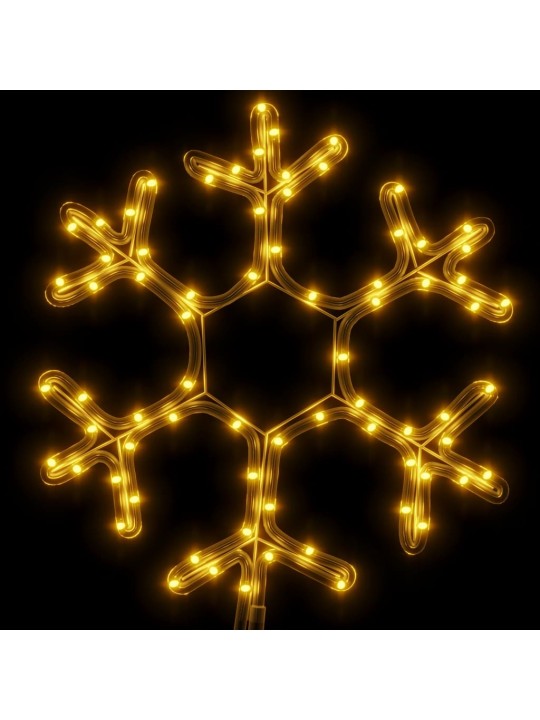 Kalėdinės dekoracijos snaigės su LED, 2vnt., 38x37cm