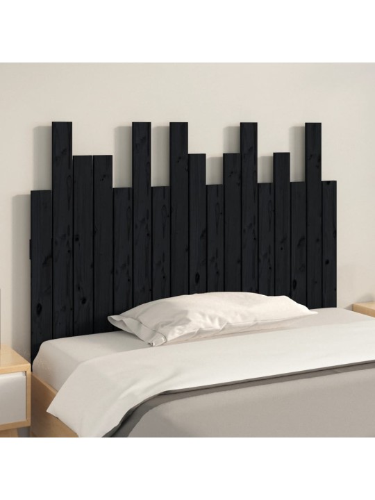 Sieninis galvūgalis, juodas, 108x3x80cm, pušies masyvas