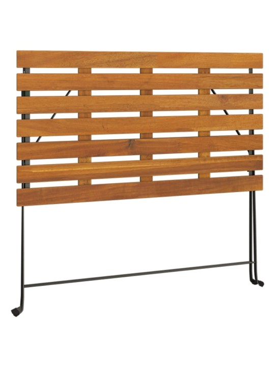 Sulankstomas bistro stalas, 100x54x71cm, akacija ir plienas