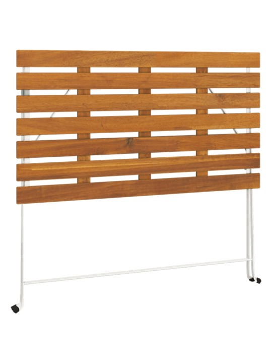 Sulankstomas bistro stalas, 100x54x71cm, akacija ir plienas