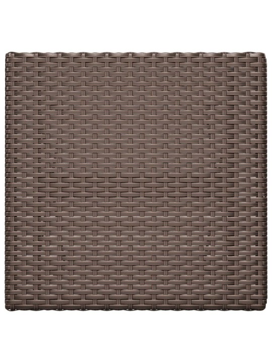 Sulankstomas bistro stalas, rudas, 55x54x71cm, poliratanas
