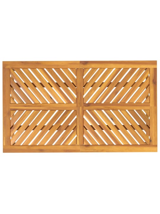 Sodo valgomojo stalas, 150x90x74cm, akacijos medienos masyvas