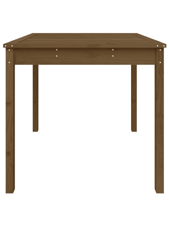 Sodo stalas, medaus rudas, 82,5x82,5x76cm, pušies masyvas