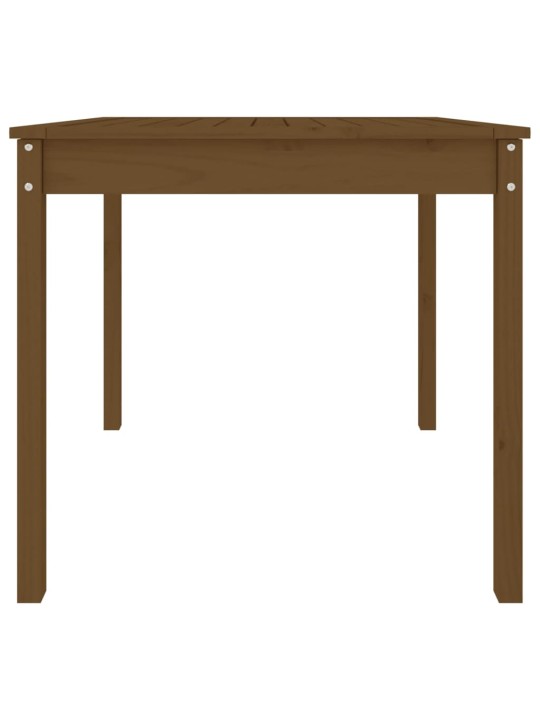 Sodo stalas, medaus rudas, 82,5x82,5x76cm, pušies masyvas